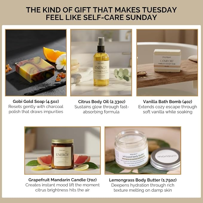 Gifts for Best Friend Woman | Bestie Boost Self Care Gift Set. 5-Piece - Image 2