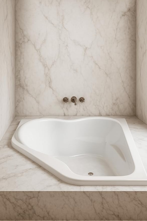 Carver Tubs - CK5959 - Modern Acrylic Fiberglass Soaking Corner Bathtub - Image 2
