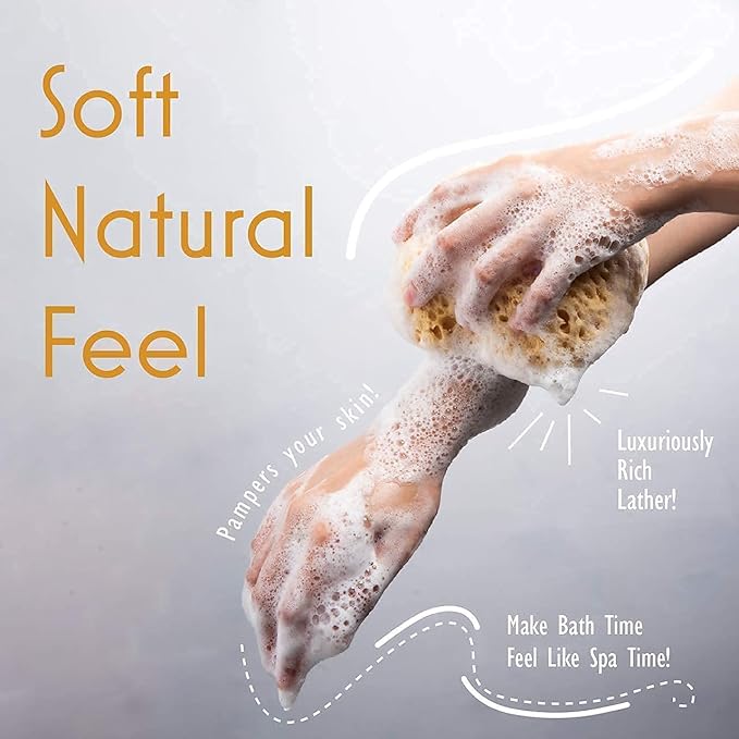 myHomeBody Bath Sponge, Foam Loofah, Body Scrubber - Image 6