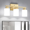 Gold Bathroom Light Fixtures, 3-Light Modern Vanity Light Over Mirror, Wall by FonmYim