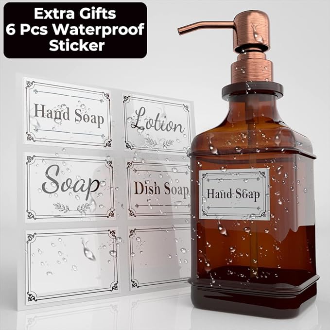 GLADPURE Soap Dispenser 2 Pack, Hand Soap Dispensers - Image 4