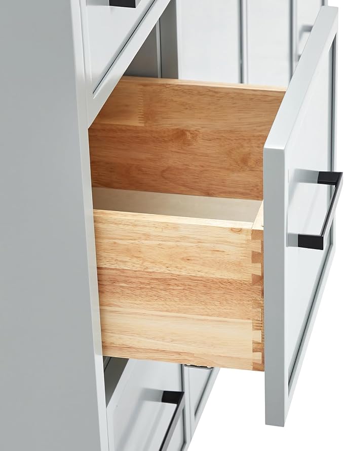 ARIEL Kelly 48 inch Bathroom Vanity Without Sink in Grey, Bathroom Base Cabinet - Image 7