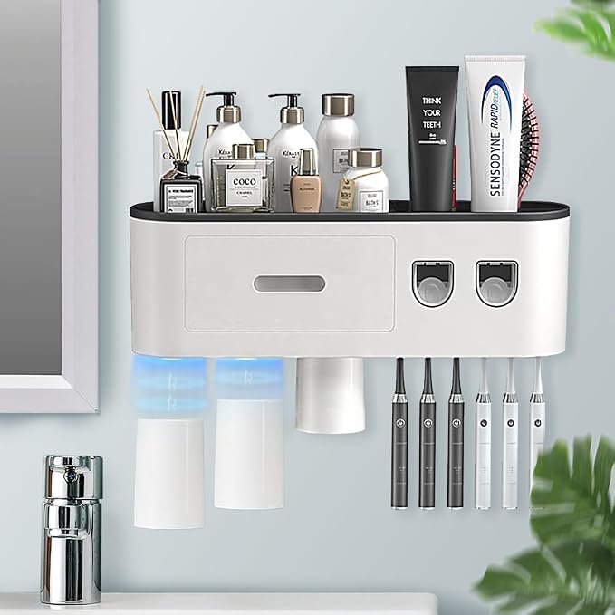 Toothbrush Holders Wall Mounted, Toothbrush Holder by BHeadCat