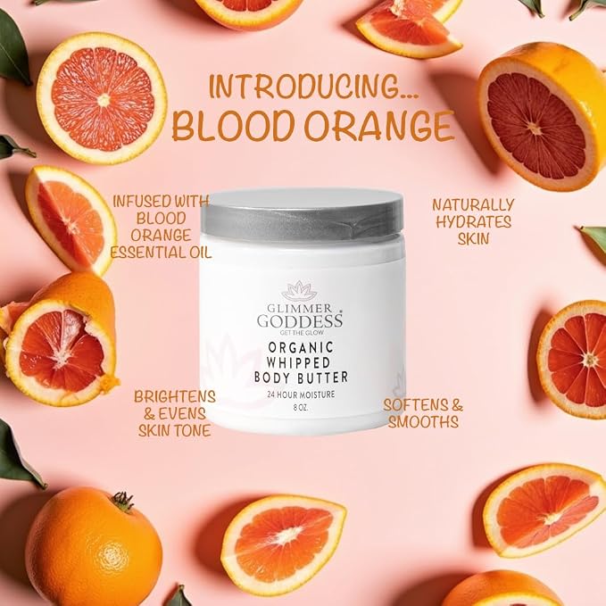 GLIMMER GODDESS Organic Whipped Body Butter 8 oz - Image 2