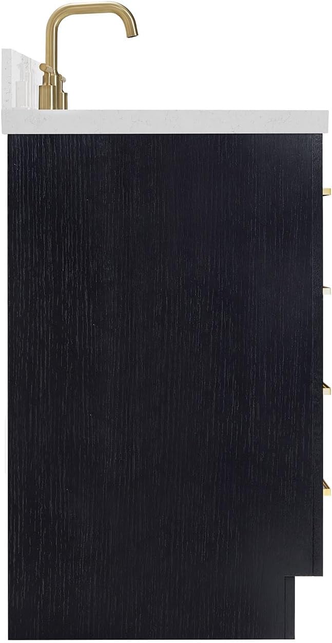 ARIEL Hepburn 60 Inch Single Rectangle Sink Bathroom Vanity - Image 5