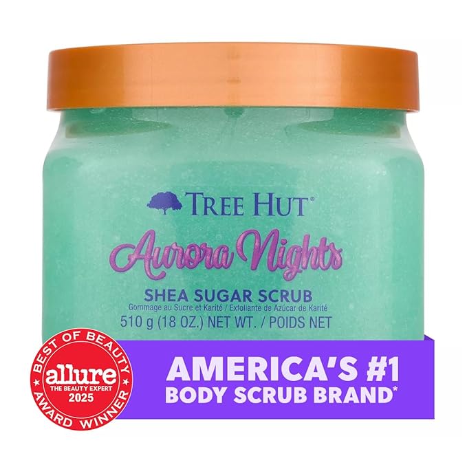 Tree Hut Aurora Nights Shea Sugar Scrub, Exfoliating, Hydrating & Moisturizing - Image 3