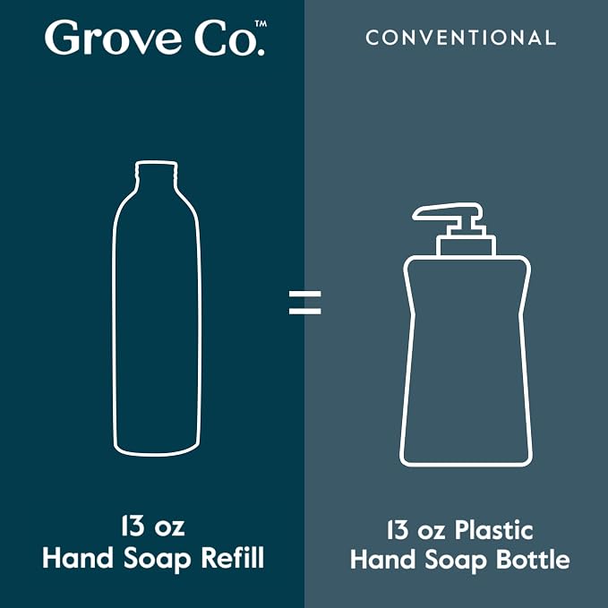 Grove Co. Hydrating Gel Hand Soap Refills Plastic-Free Liquid Hands Cleaner - Image 7
