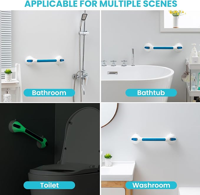 TAILI Shower Grab Bar Glow in The Dark, 2 Pack 16.8 in Grab Bars - Image 8