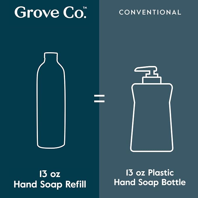 Grove Co. Hydrating Gel Hand Soap Refills Plastic-Free Liquid Hand Soap Refill - Image 7