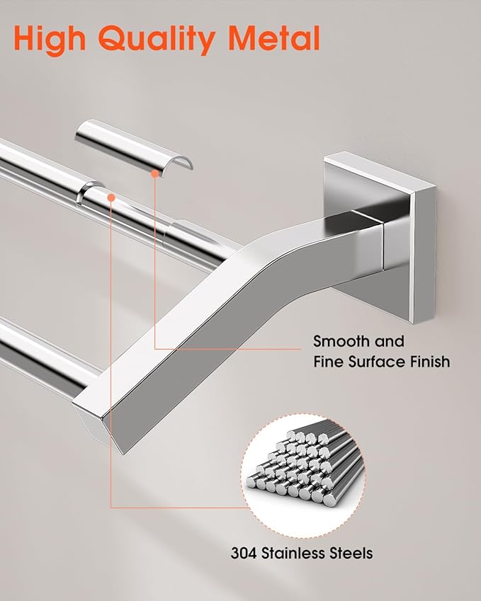 Alise Double Bath Towel Bars Towel Racks - Image 6