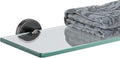 JQK Bathroom Glass Shelf Oil Rubbed Bronze, Tempered Glass Shower Storage 12 by by Homeimprovement