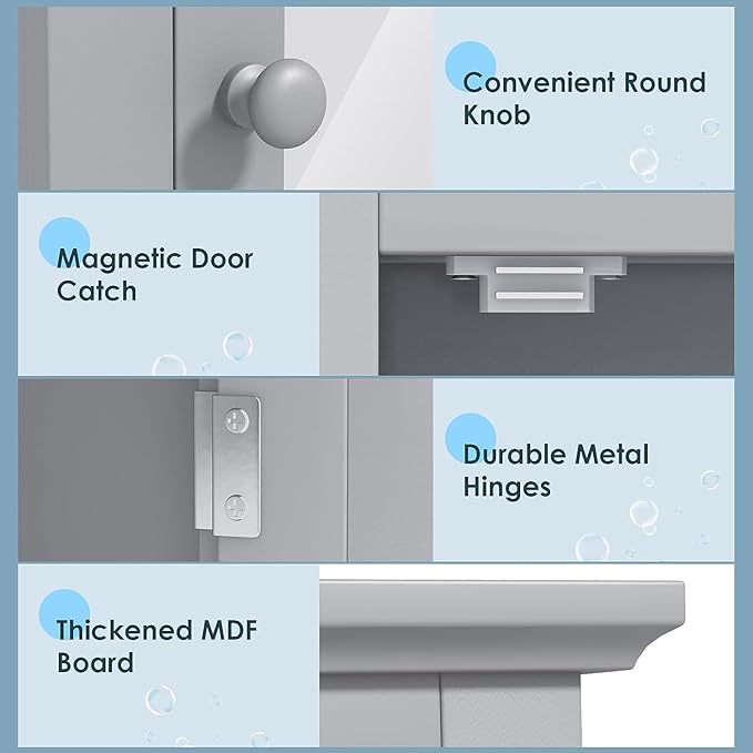 Safeplus Grey Medicine Cabinet - Image 5
