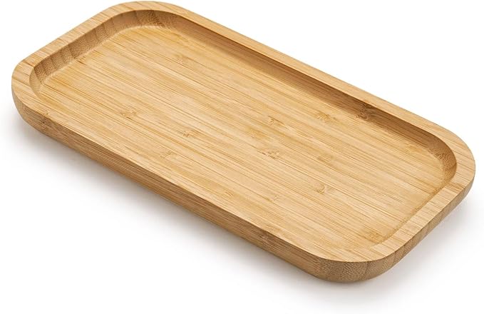 Bamboo Vanity Tray, Bathroom Counter Tray, Toilet Tank Tray, Bathroom Tray by XIMISISE