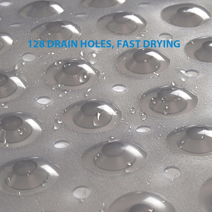 AmazerBath Bath Tub Mat, Medium Size 27.6 x 15 Inches Non-Slip Shower Mats - Image 4