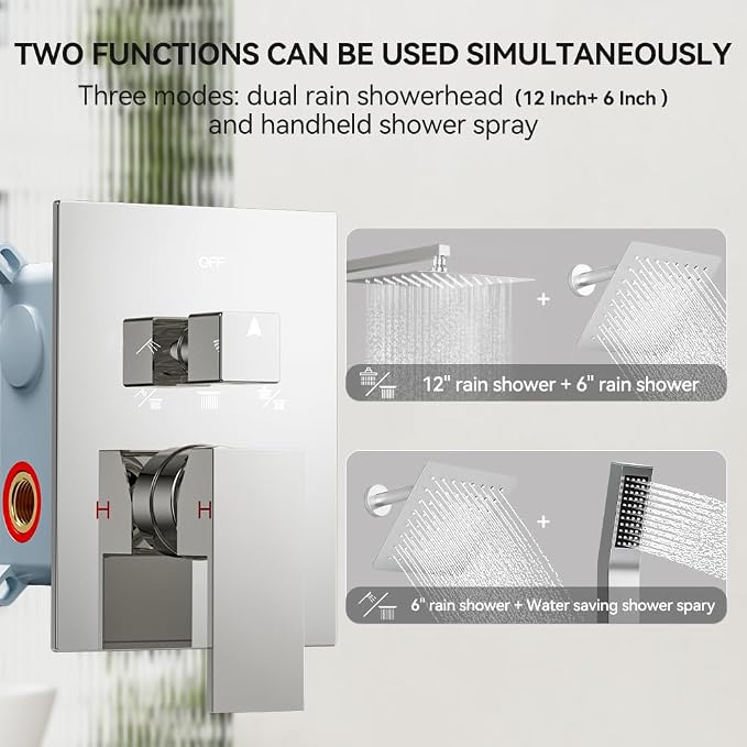 Shower Faucet Set Shower Systems, STARBATH 3 Way Shower Faucet - Image 3