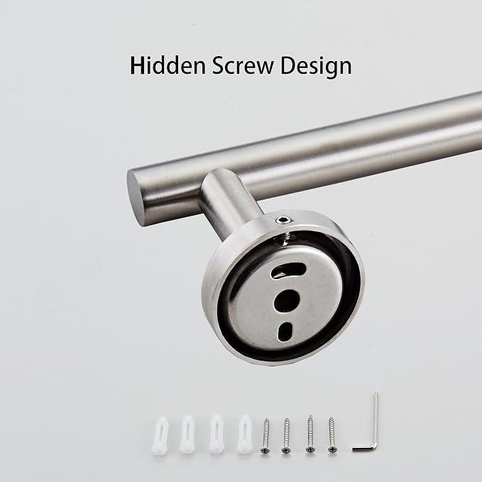 Bath Towel Bar, 12 Inch 304 Stainless Steel Thicken Towel Holder - Image 6