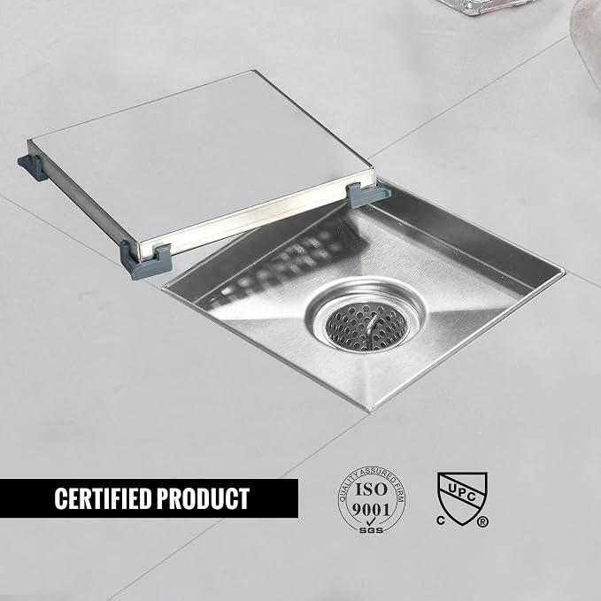 Square Shower Drain, Shower Drain 6 inch - Image 5