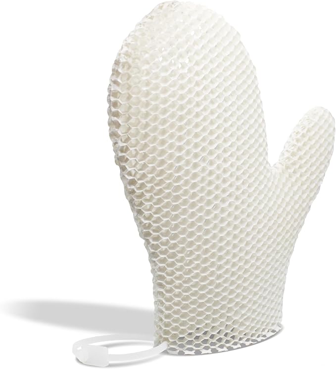 Bath Mitt - Exfoliating Glove, Honeycomb Body Scrubber, Massage Body Scrub by Unknown