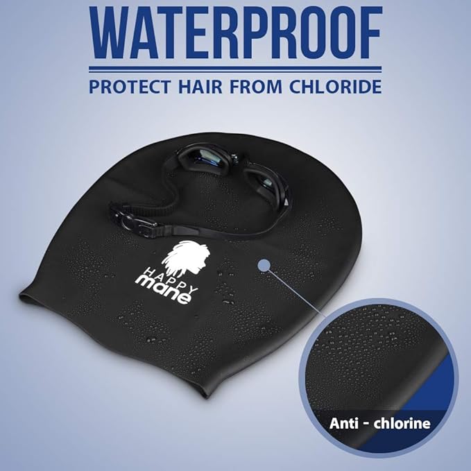 Large Extra Large XL Silicone Swim Cap - Image 4