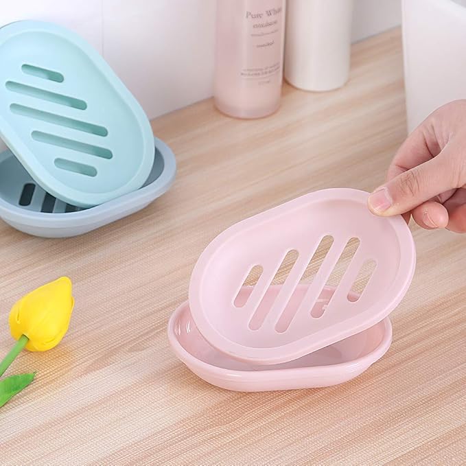 TOPSKY 2-Pack Soap Dish with Drain, Soap Holder, Soap Saver, Easy Cleaning - Image 6
