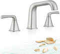 Bathtub Faucet Set 3 Hole, Brushed Nickel Roman Bathtub Faucet, High Flow Deck by QinkellSanitaryWare
