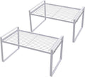 2 Pack Kitchen Cabinet Shelf Counter Organizer Rack Pantry Storage Bathroom by Shantton