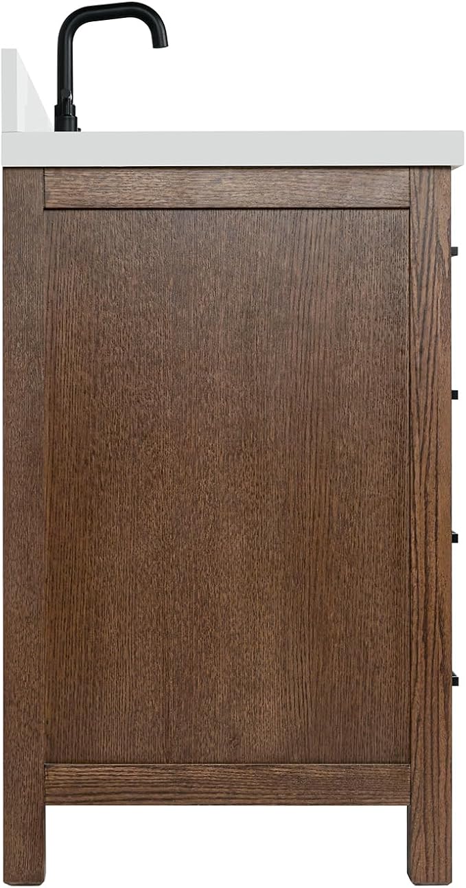 ARIEL Cambridge 49 Inch Single Rectangle Sink Bathroom Vanity - Image 5