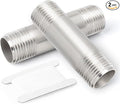 TAISHER 2Pcs Stainless Steel Pipe Fittings, 3/8" NPT x 3/8" NPT Male Threaded by TAISHER