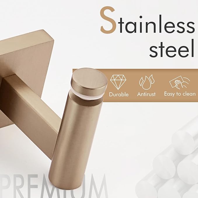 KOKOSIRI Wall Shelves Bathroom Hardware Glass Floating Shelf Small Hanging Rack - Image 6