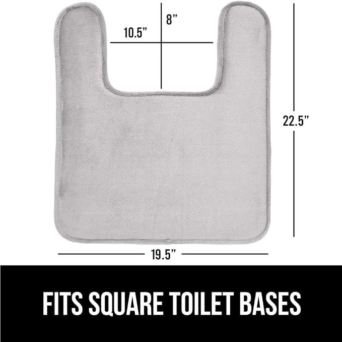 GORILLA GRIP Thick Memory Foam Toilet Rug - Image 2