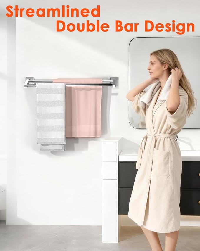 Alise Double Bath Towel Bars Towel Racks - Image 9