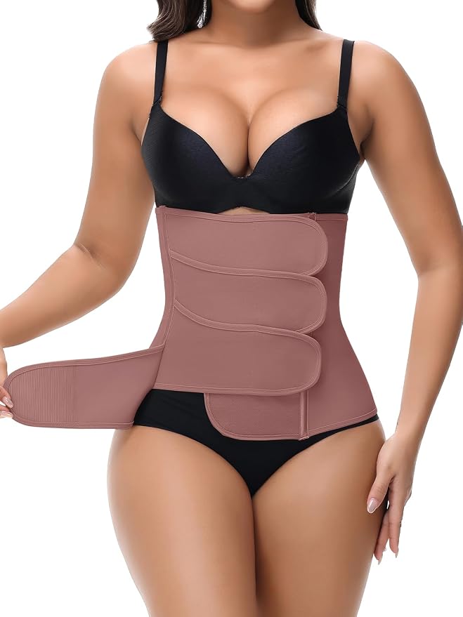 SHAPSHE Waist Trainer for Women Postpartum Recovery Wrap Waist Cincher Corset by ShapewearforWomen