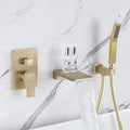 Wall Mount Roman Tub Filler Faucet Single Handle Bathroom Bathtub Faucet by HAMOLER