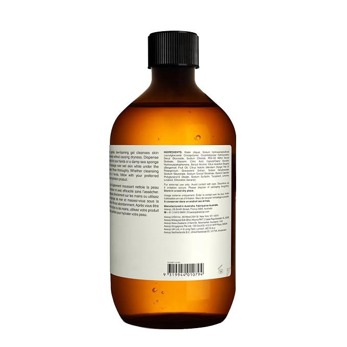 Aesop Geranium Leaf Body Cleanser Refill | Invigorating Gentle Cleansing Gel | - Image 6
