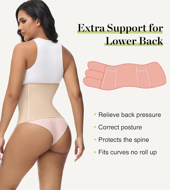 SHAPSHE Waist Trainer for Women Postpartum Recovery Wrap Waist Cincher Corset - Image 4