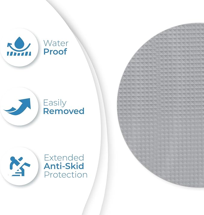 Anti Slip Shower Stickers 24 PCS, Premium Adhesive Bath Tub Stickers - Image 5