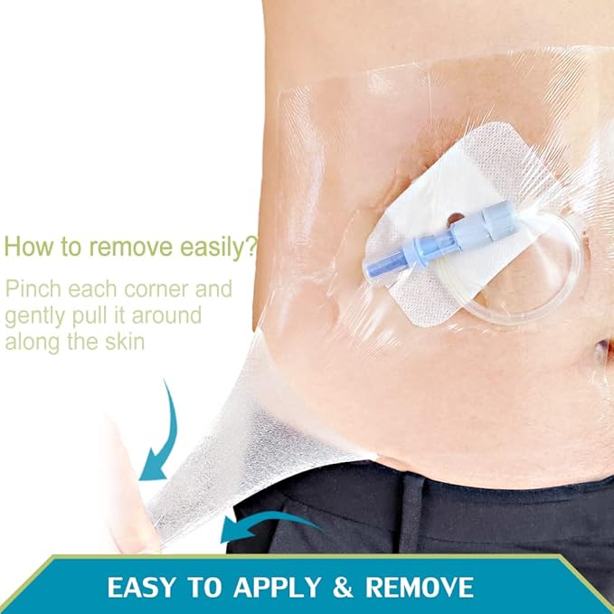 50 Pieces Waterproof Dialysis Port Shower Cover Shields PD Catheter Shower - Image 4