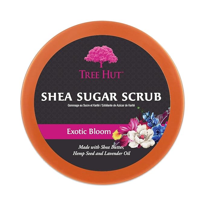 Tree Hut Exotic Bloom Shea Sugar Scrub | Exfoliating Body Scrub Removes Dead - Image 3