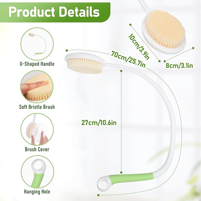 Fanwer 27.5" Long Handled Back Bath Brush - Image 7