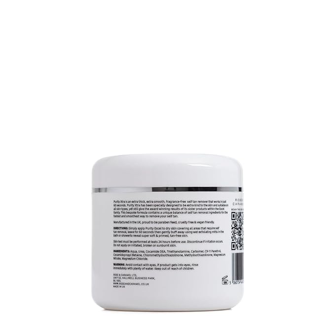 Rose & Caramel Purity Excel Xtra, 60 Second Tan Remover, Extra Sensitive - Image 3