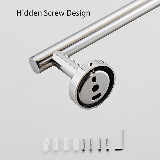 Bathroom Towel Bar, 24-Inch Towel Rack - Image 6