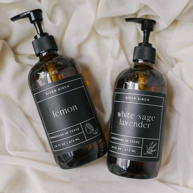 River Birch Lemon Scented Natural Hand Soap Refill - Image 4