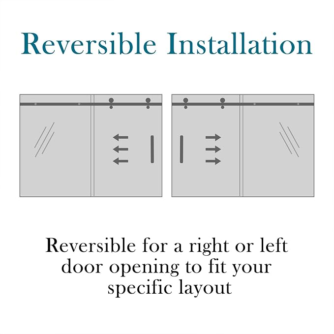 Sunrosa Frameless Shower Door, Glass Shower Door - Image 9