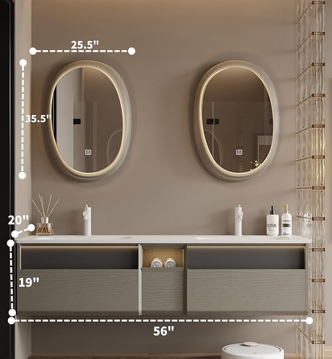 Double Sink Bathroom Vanity, Floating Vanity - Image 2