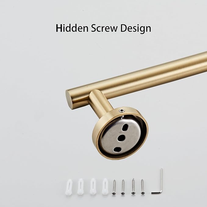 Bath Towel Bar, 24 Inch 304 Stainless Steel Thicken Towel Holder - Image 5