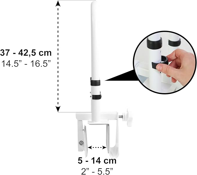 PEPE Mobility Adjustable Bathtub Safety Rail, Shower Grab Bar Handle - Image 4