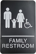 USA Made - Men's and Women's Restroom Signs ADA-Compliant Bathroom Door Signs by RockRidge