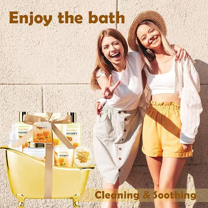 Christmas Gifts for Women Bath & Body Gift Set, Luxury Home Spa Bath Gift Basket - Image 8