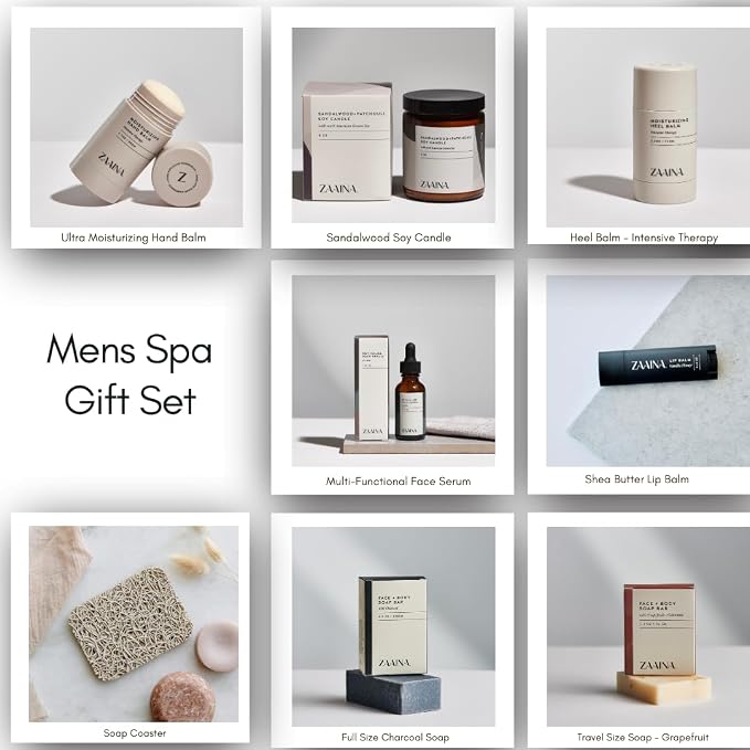 ZAAINA Men’s Self Care Package, Relaxation Spa Gift Set - Image 3