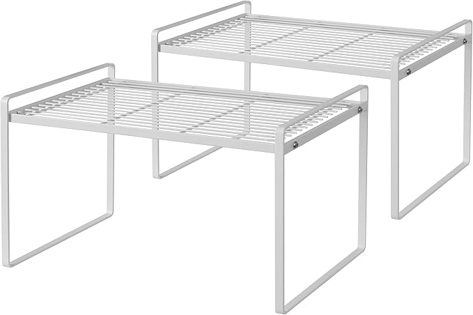 2Pack Kitchen Cabinet Shelf Counter Organizer Rack Pantry Storage Bathroom by Shantton